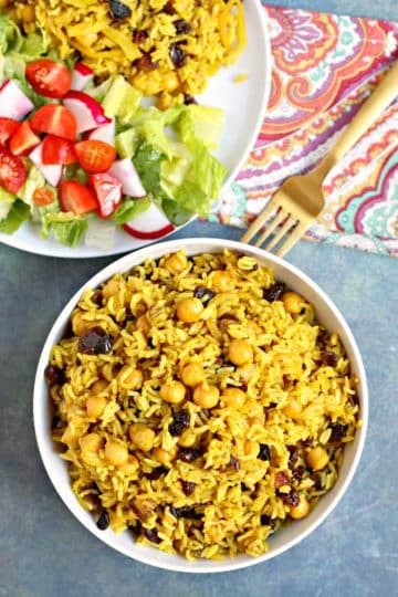 Basmati Rice Pilaf with Chickpeas and Dried Fruit ...