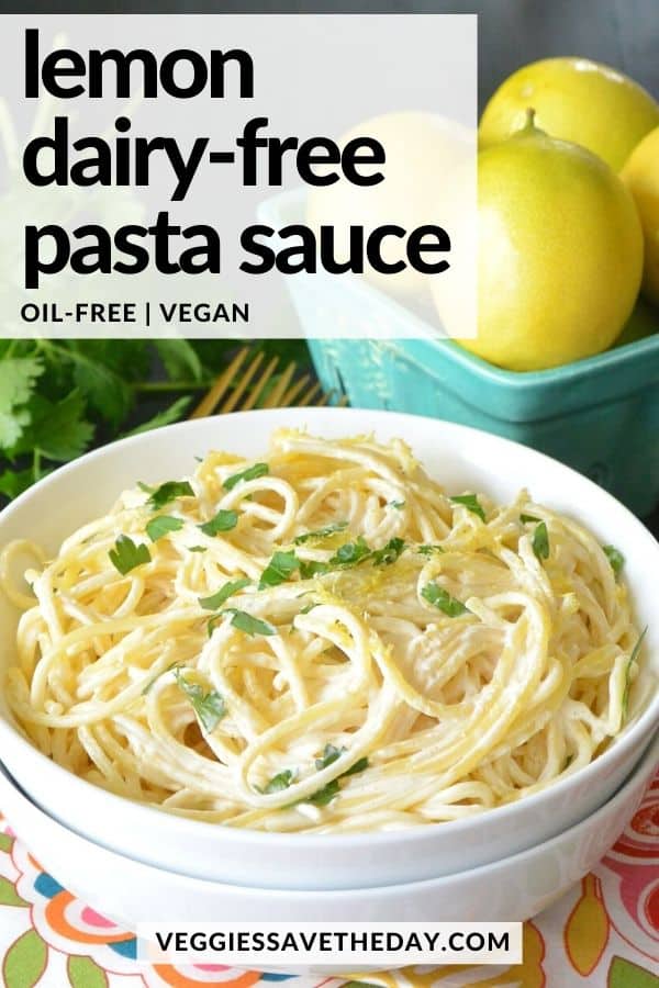 Lemon Dairy Free Pasta Sauce Veggies Save The Day