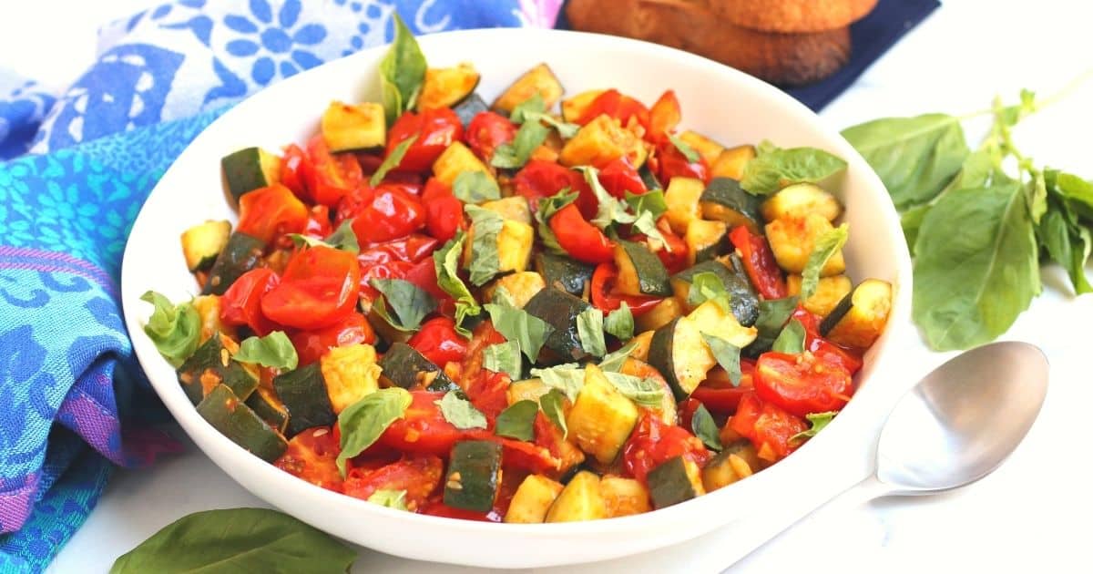 Mediterranean Tomato and Zucchini Saute Veggies Save The Day