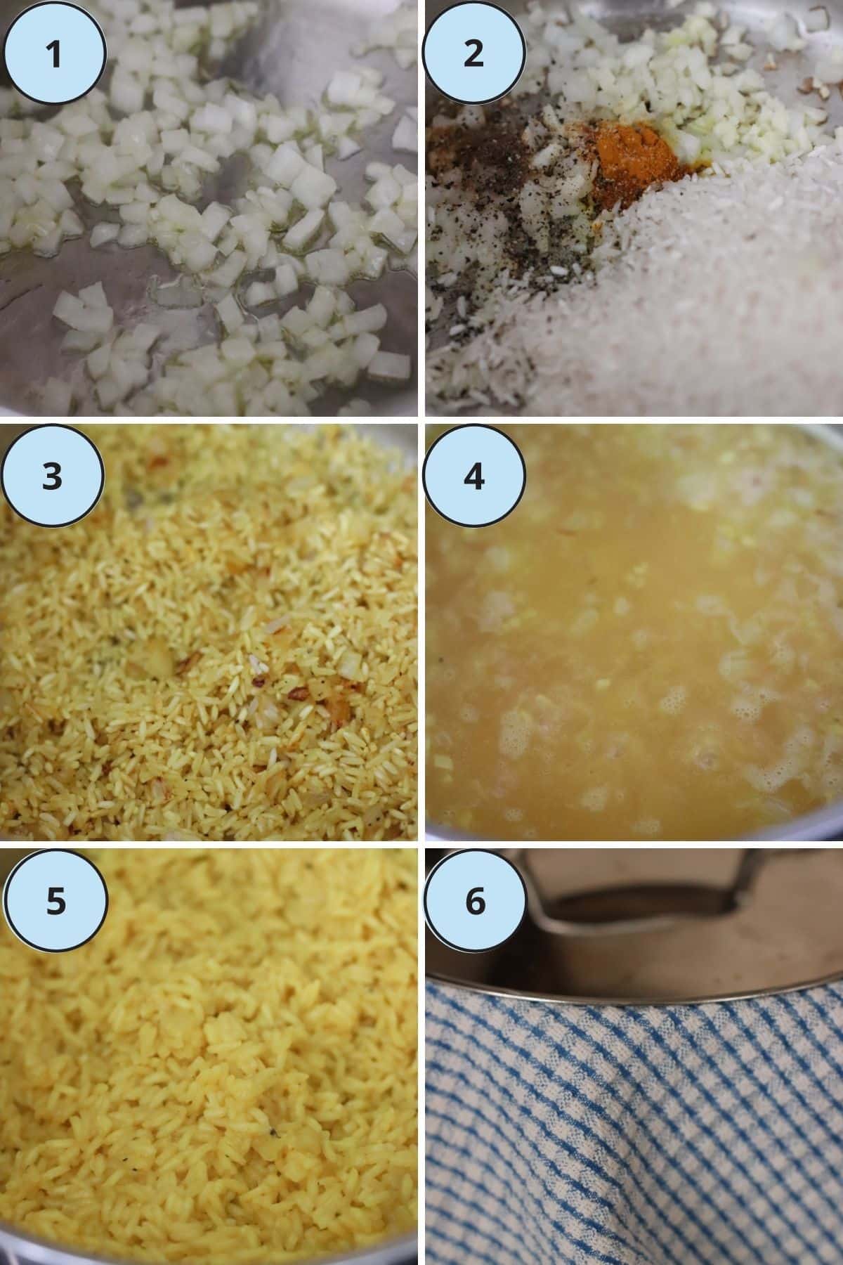 Collage of numbered process shots showing how to make this recipe