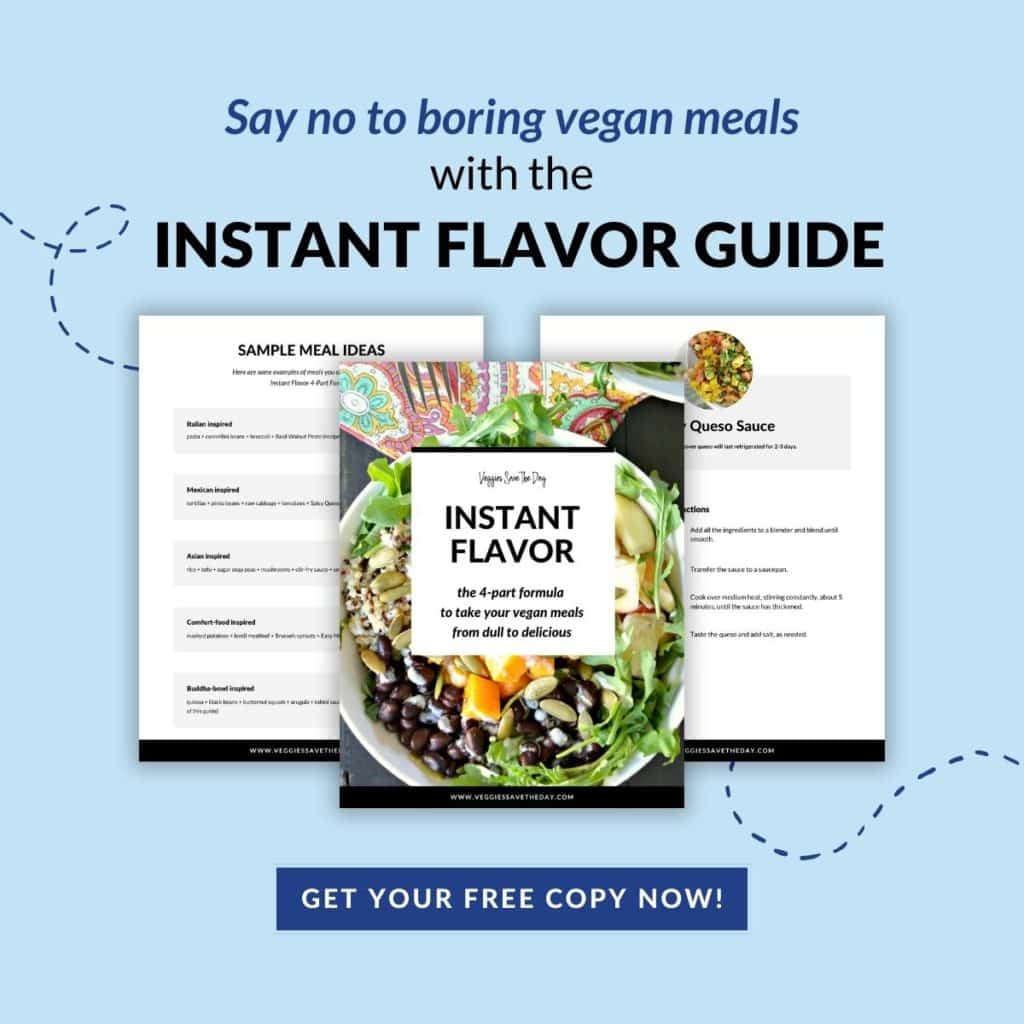 Pages from the free Instant Flavor guide on a tablet, laptop, and smartphone