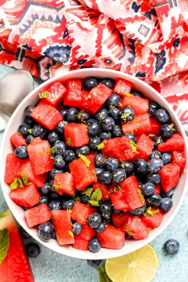 Watermelon Blueberry Salad without Honey Veggies Save The Day