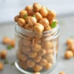 Chickpeas in a jar