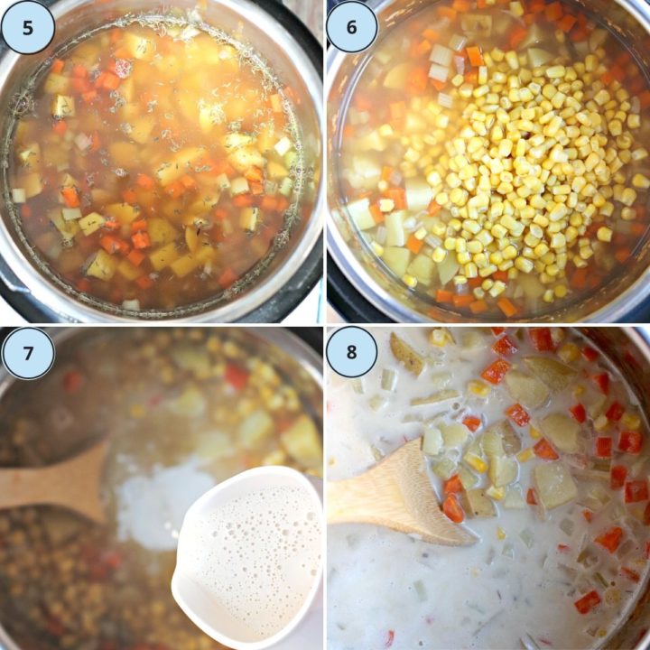 Vegan Potato Corn Chowder Instant Pot Recipe Veggies Save The Day