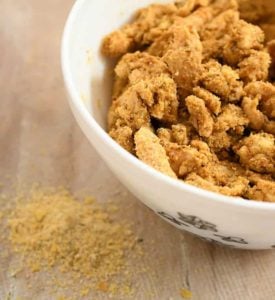 Bowl of Southern Fried Soy Curls