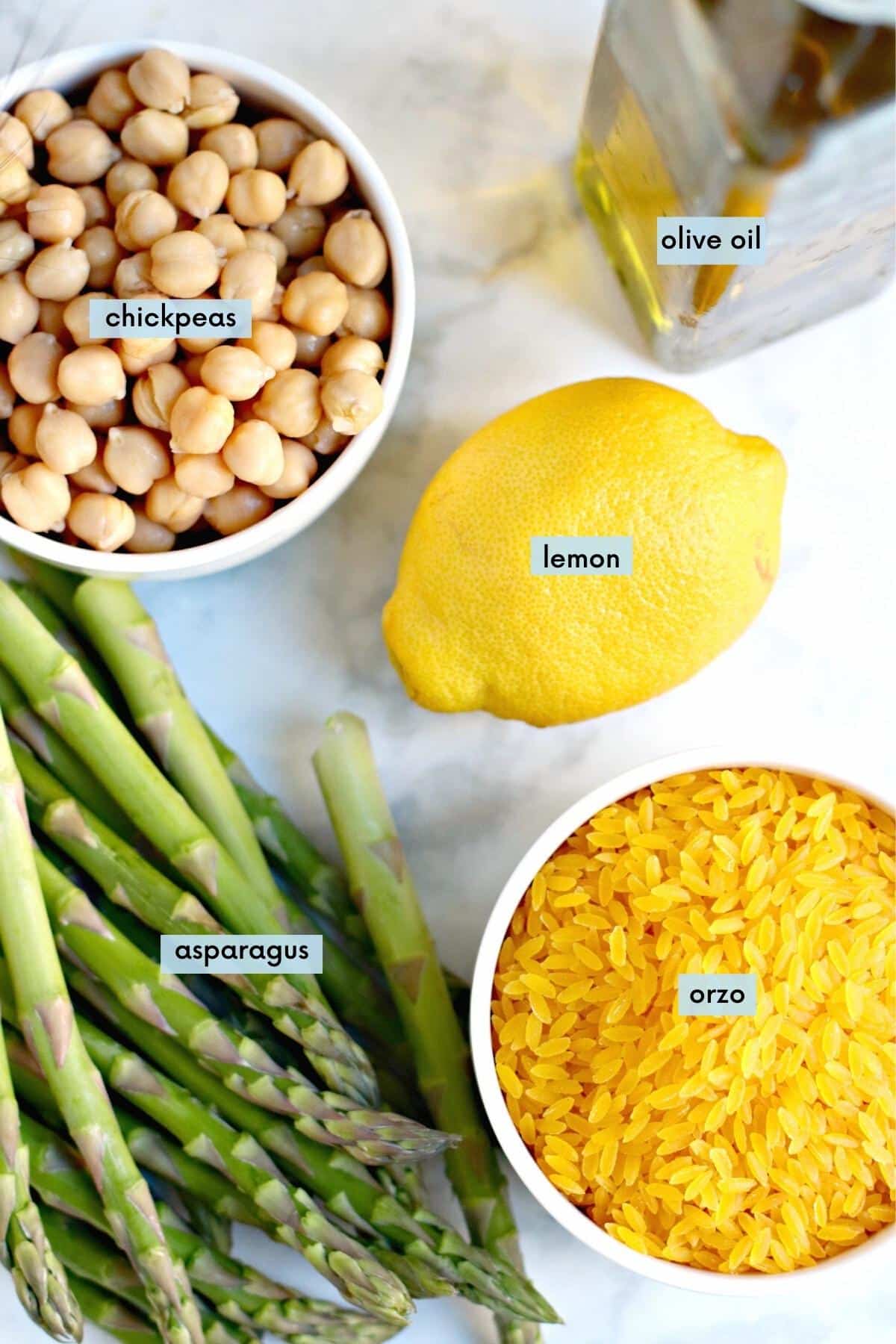 Labeled ingredients needed to make this recipe.