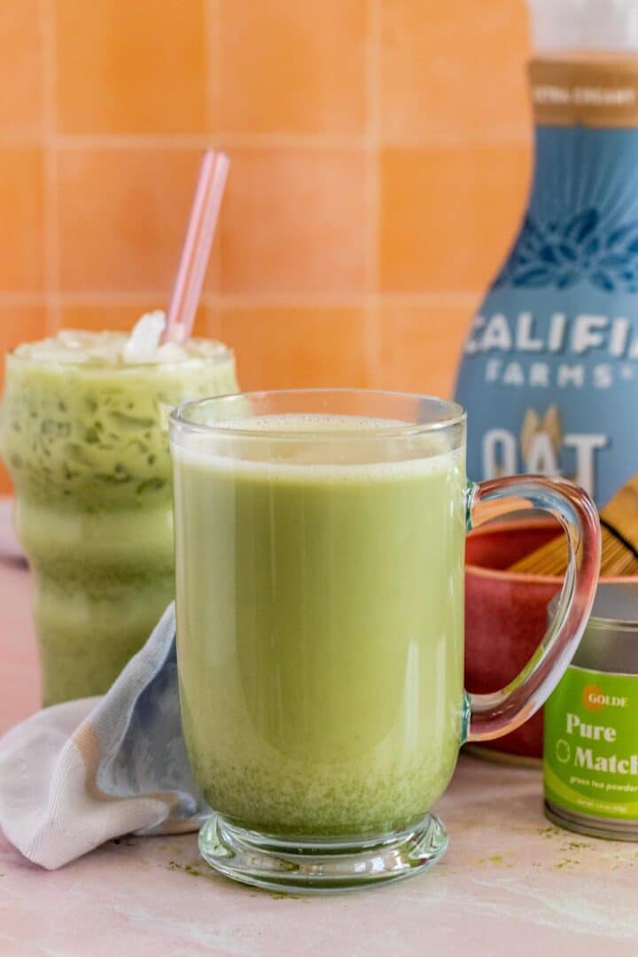 Oat Milk Matcha Latte Recipe (Hot or Iced!) Veggies Save The Day