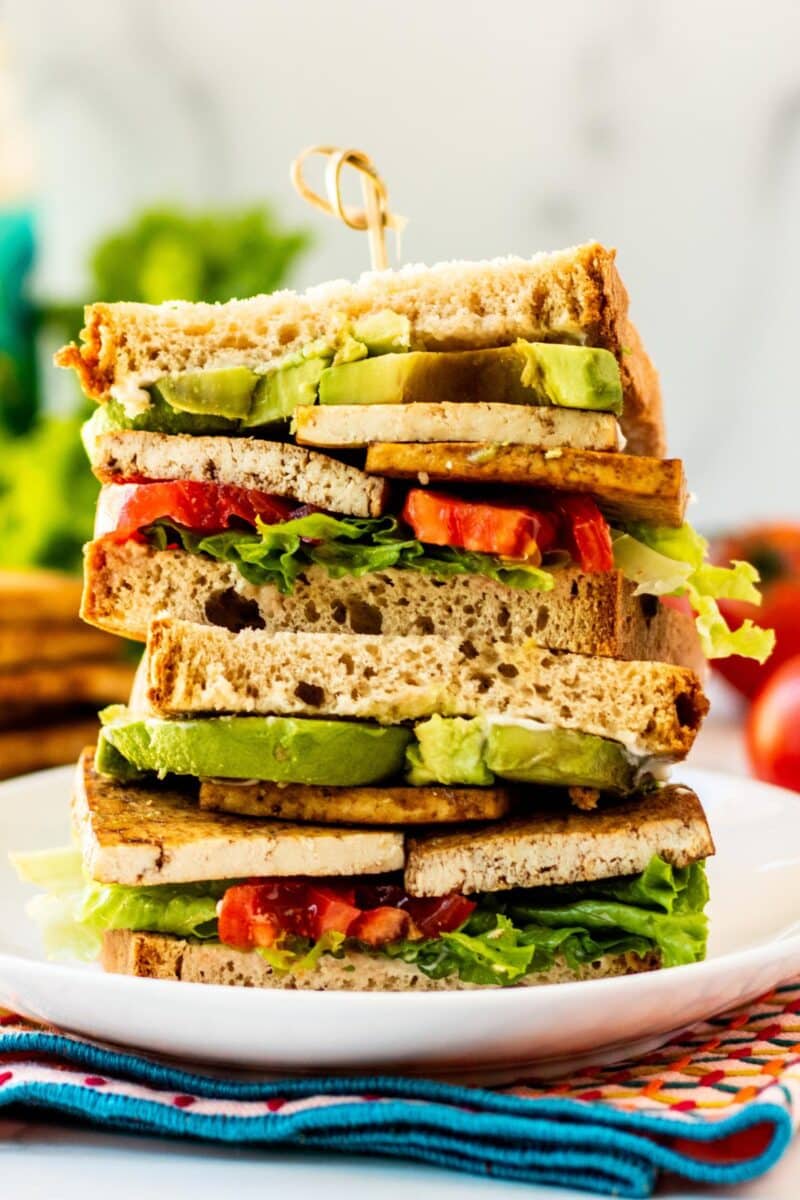 Baked Tofu Sandwich - Veggies Save The Day